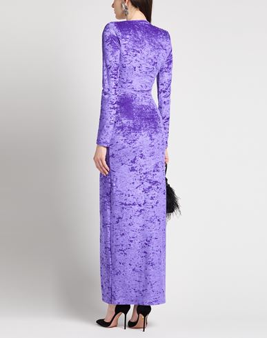 Woman Maxi dress Purple Size 10 Polyamide, Elastane