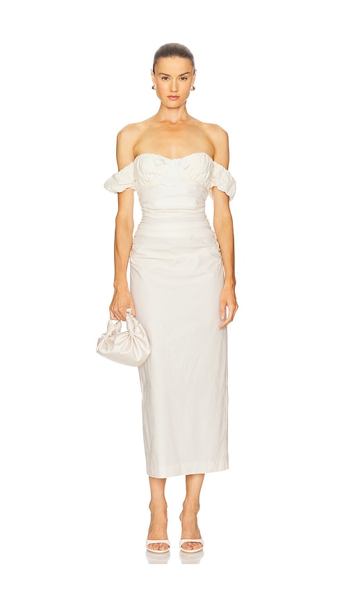 Camila Coelho KLEID MAISY in Ivory. Größe XS. Also in M