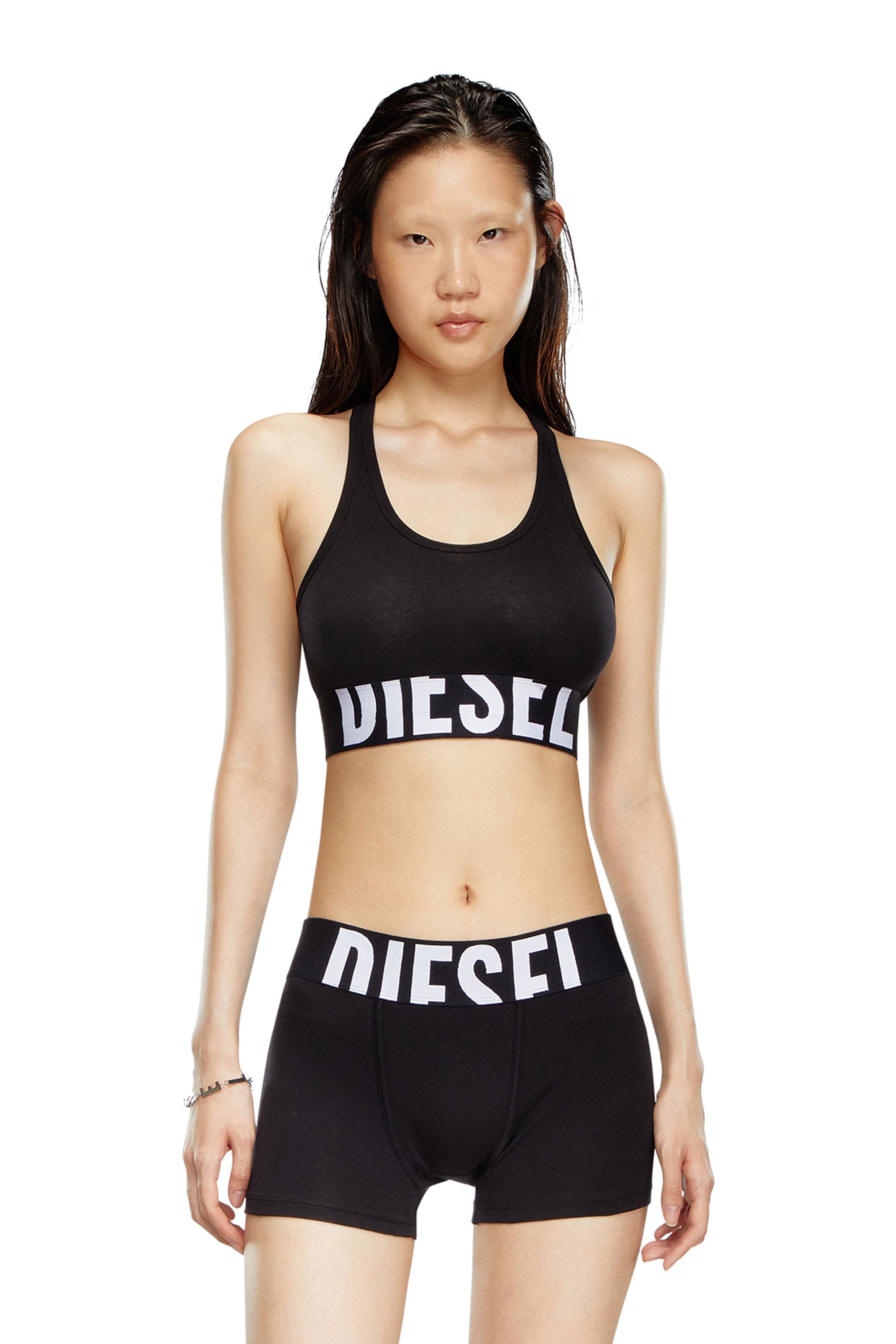 Bralette with cut-off logo