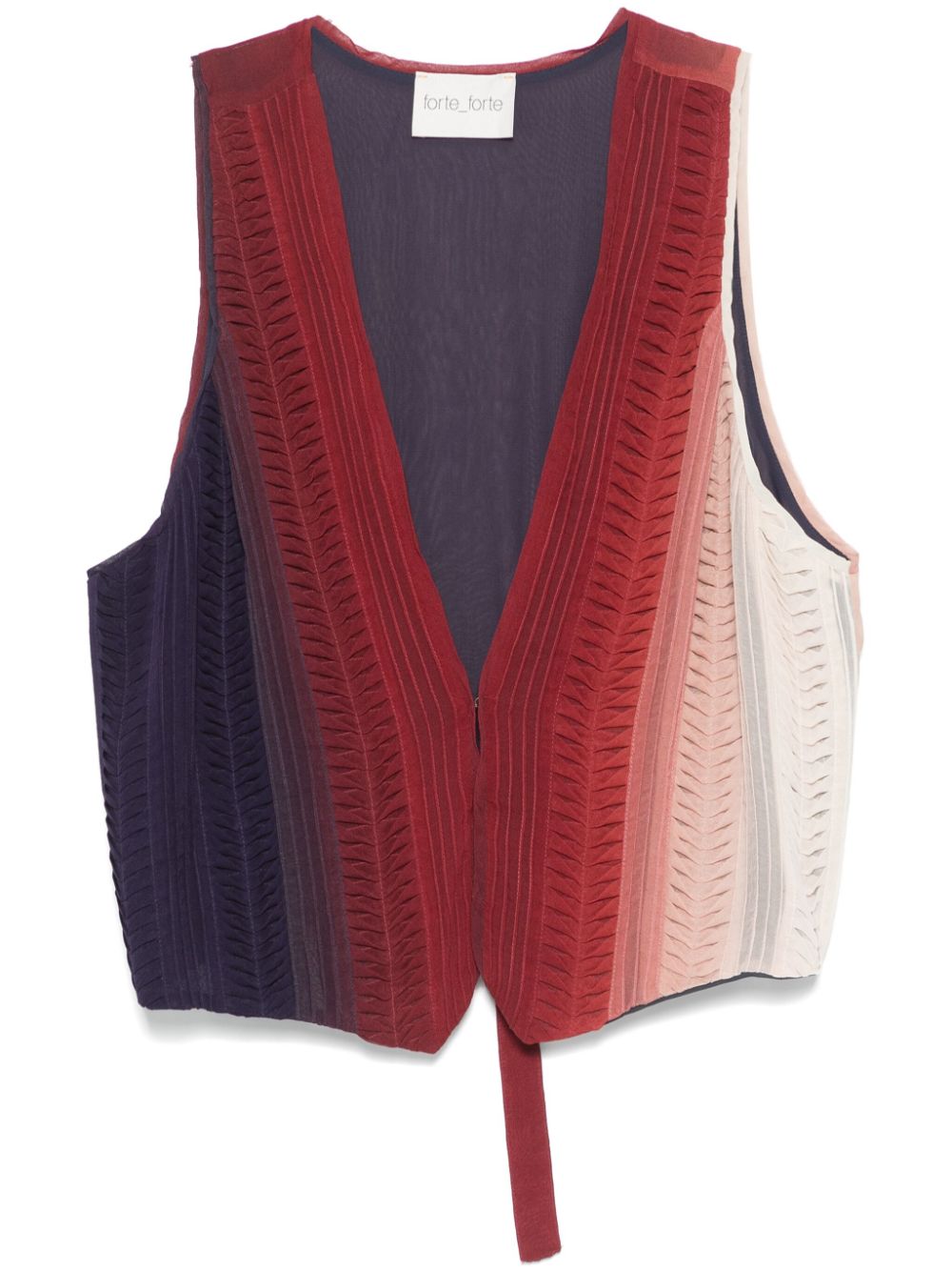 Gradient-effect vest - Red