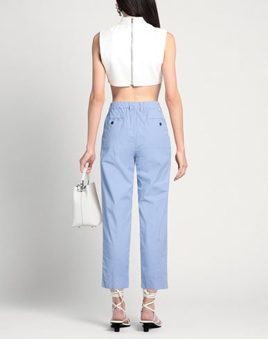 Woman Pants Light blue Size 28 Cotton, Elastane