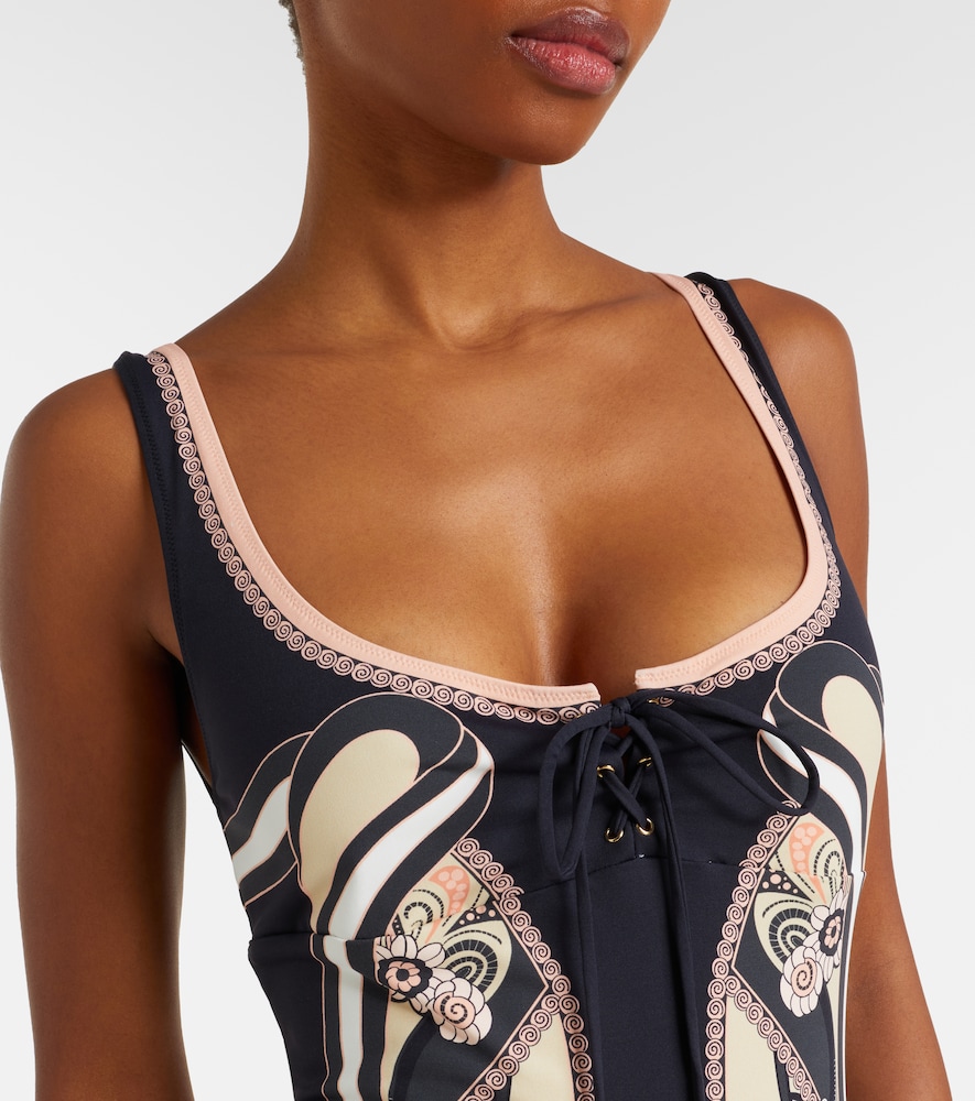 Sunset printed swimsuit