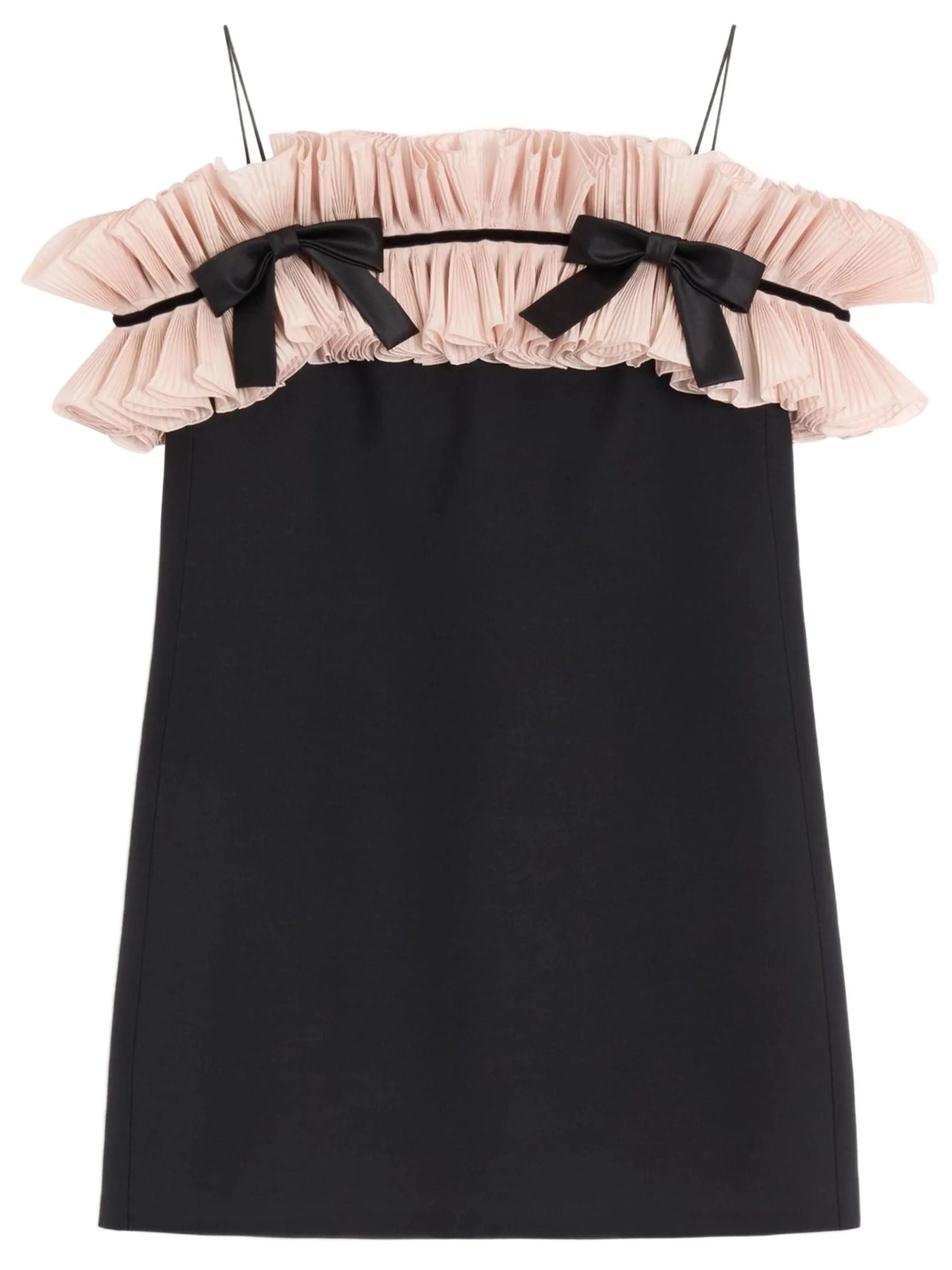 Crepe Couture Ruffled Minidress