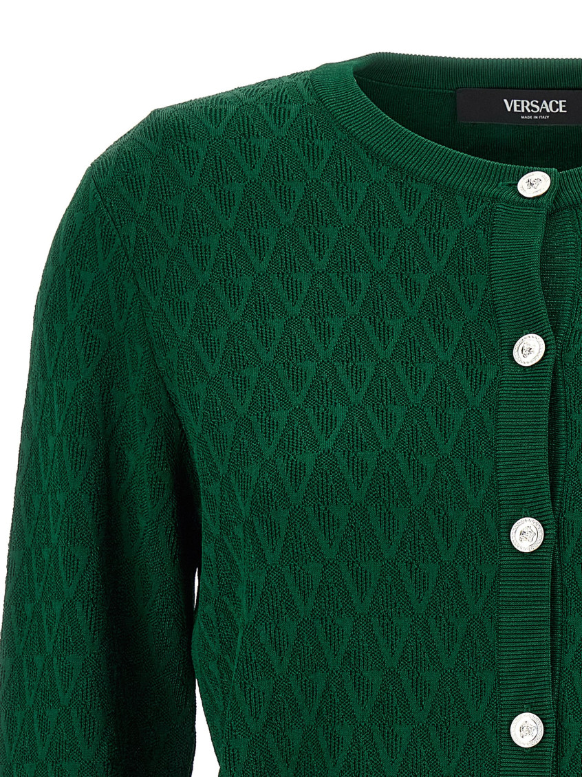 Cardigan Pattern V Sweaters And Cardigans Green