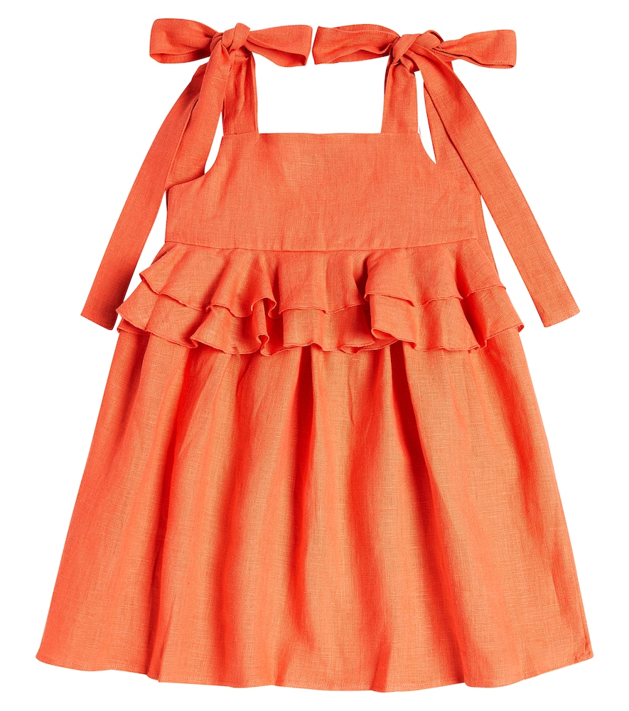 Ruffled cotton dress