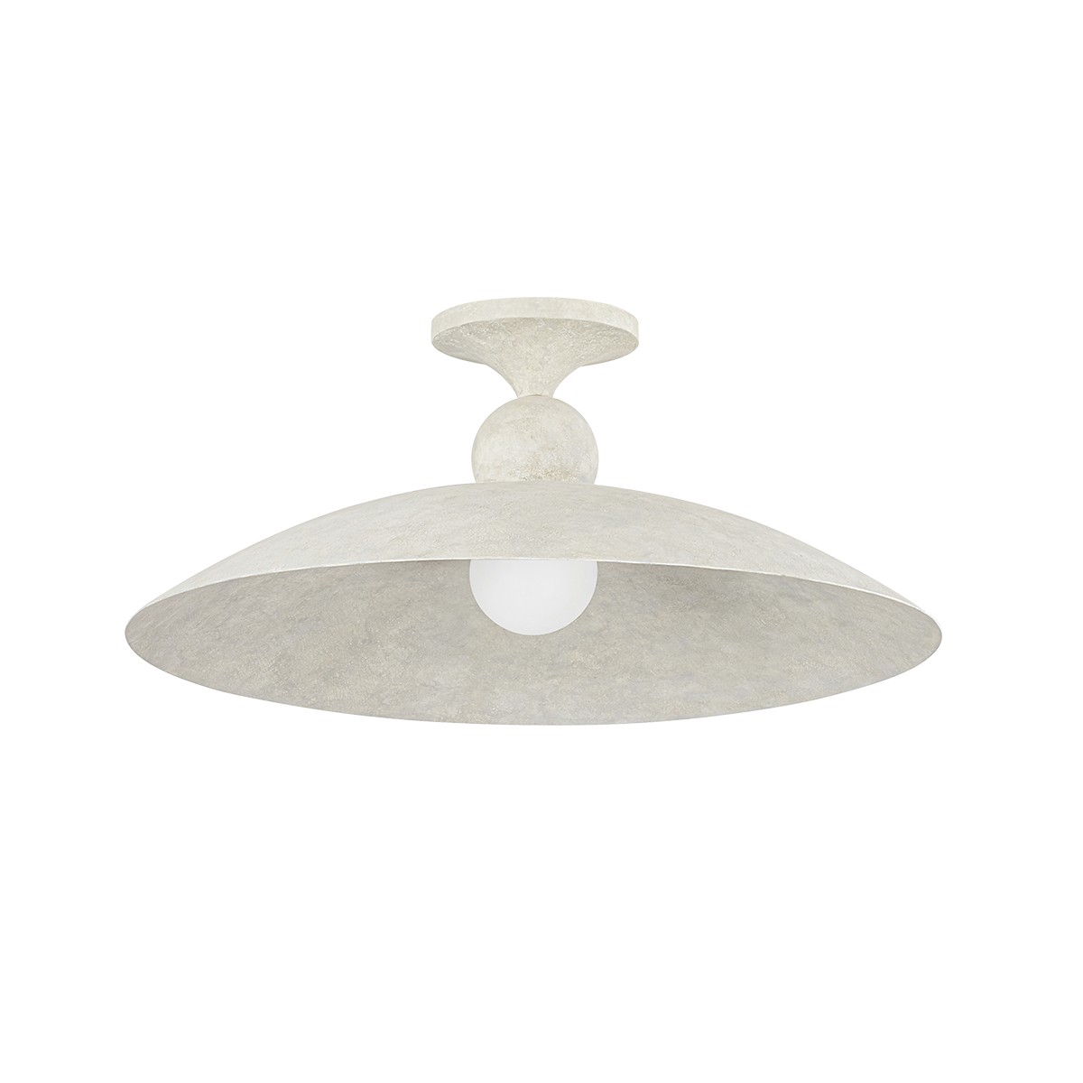 Limewash Plaster Flush Mount from the Teelin Collection