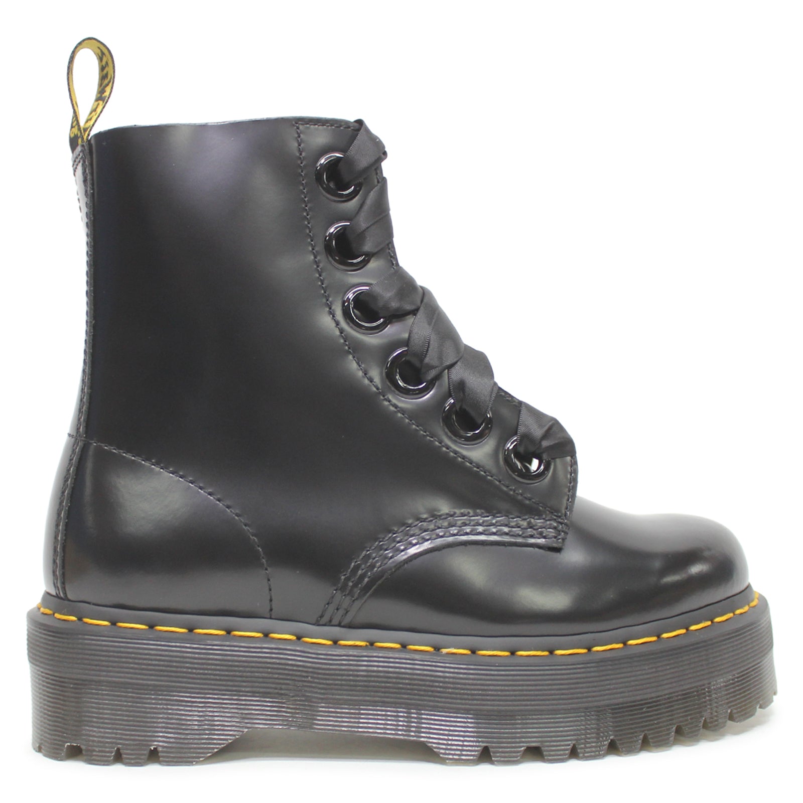 Dr. Martens Molly Full Grain Smooth Leather Women's Platform Boots