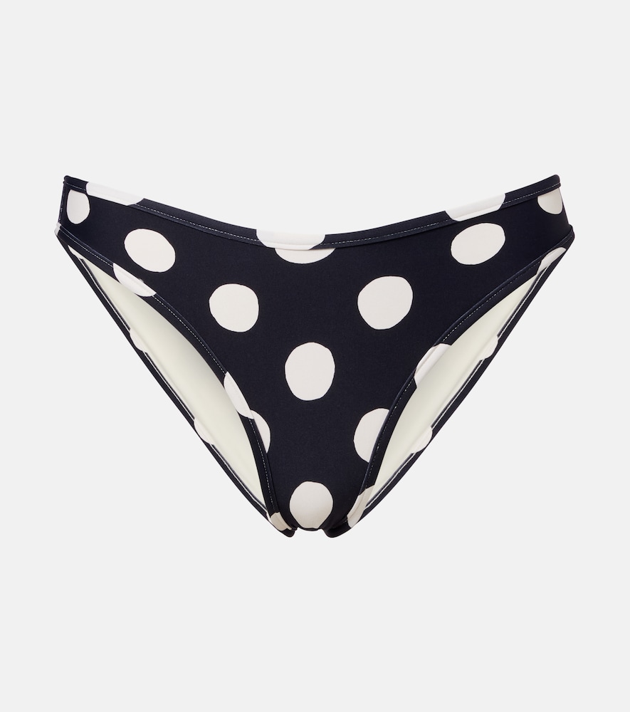 Lulu polka-dot bikini bottoms