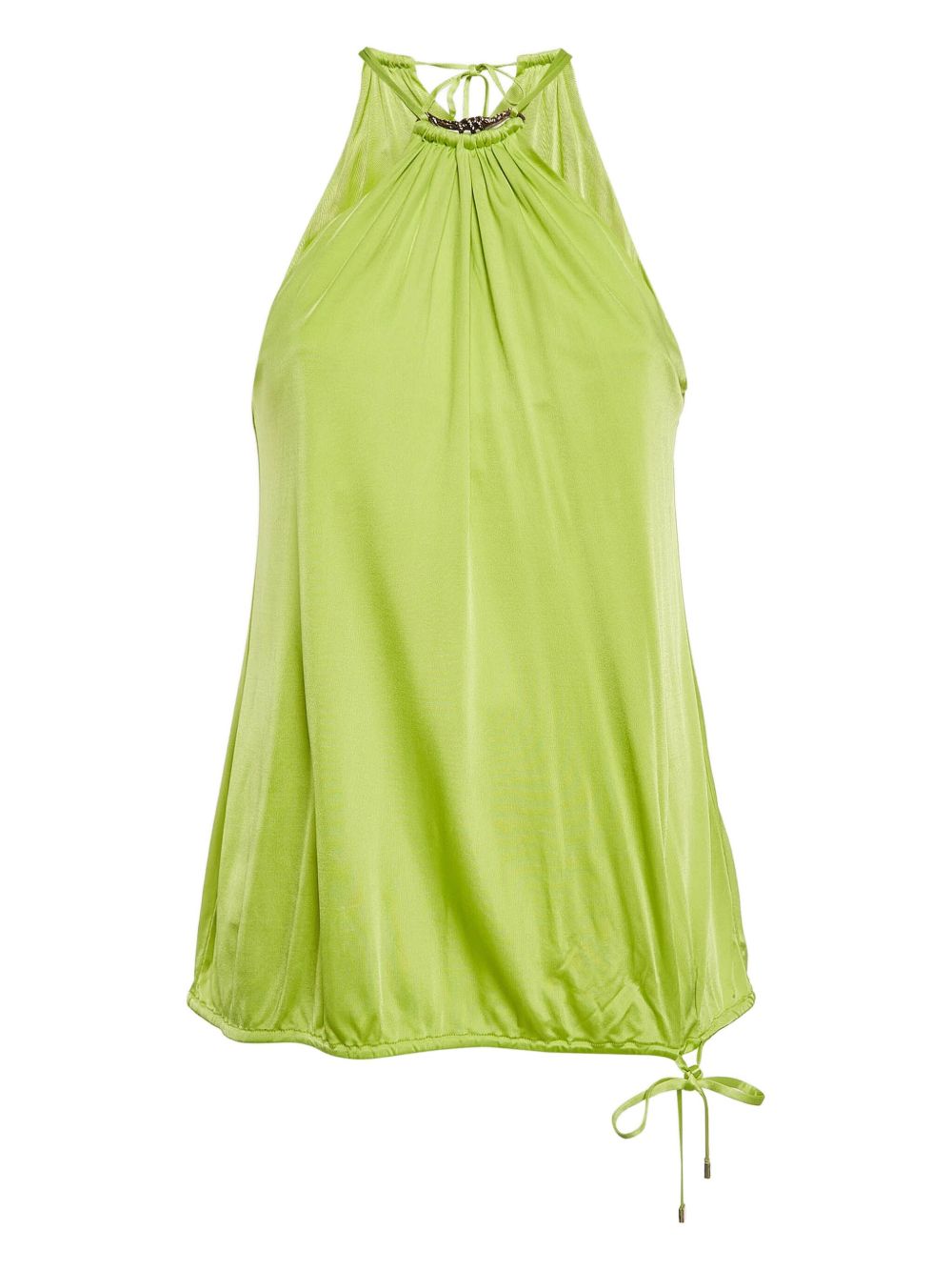 Halterneck sleeveless top - Green