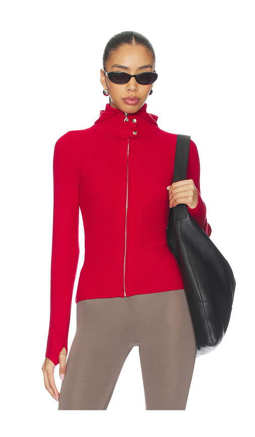 Miaou HOODIE LENA ZIP UP in Red. Größe M. Also in L, S