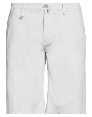 Man Shorts & Bermuda Shorts Light grey Size 28 Cotton, Elastane