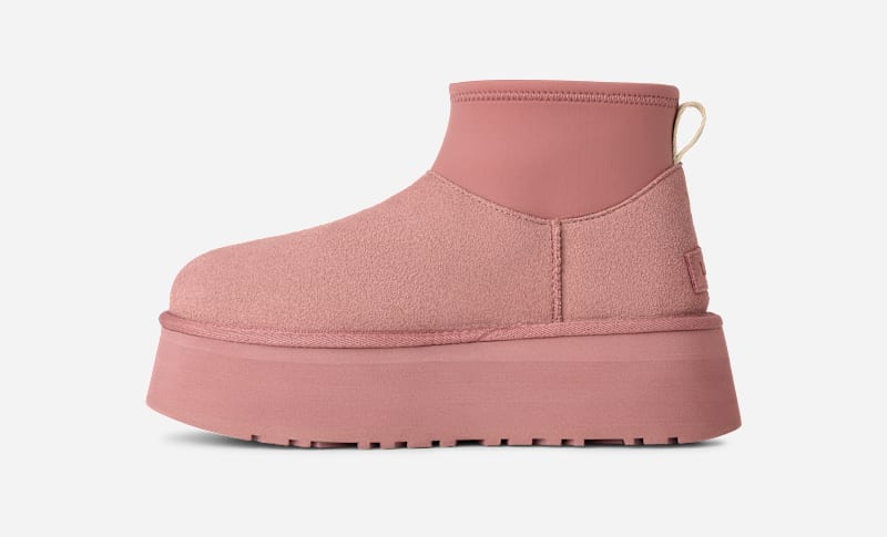 ® Women's Classic Mini Dipper Legwarmer Knit Classic Boots in Pink Dawn