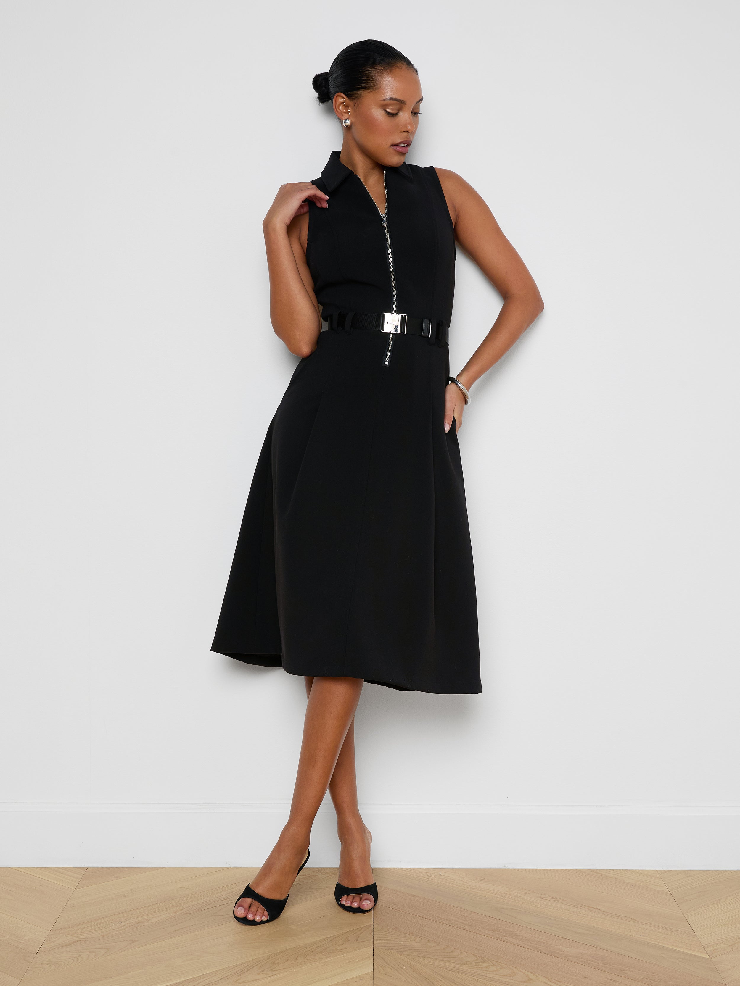 Kylo Shirt Dress In Black