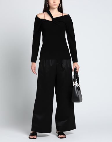 Woman Sweater Black Size L Viscose, Polyester