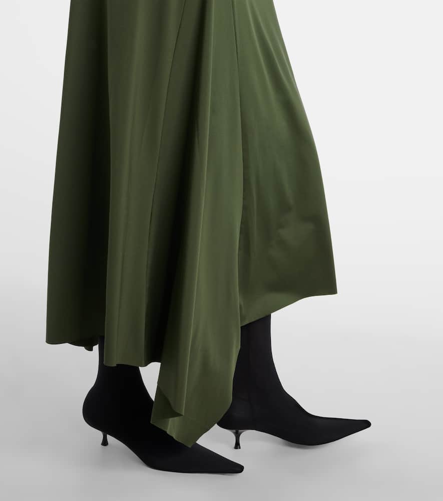 Asymmetric midi dress