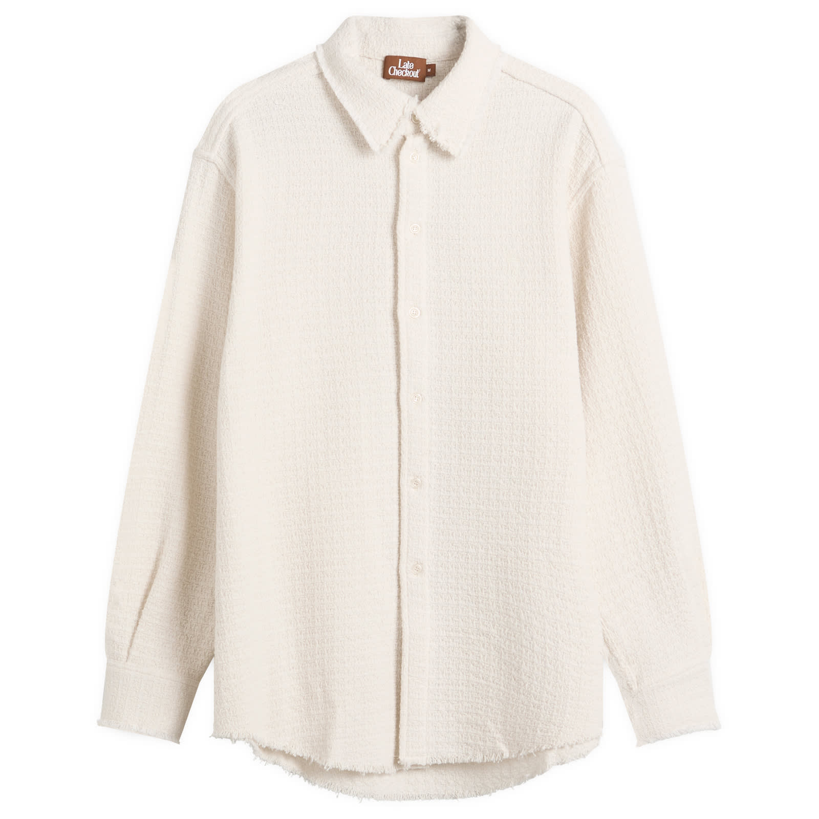 Men's White Raw Edge Western Shirt