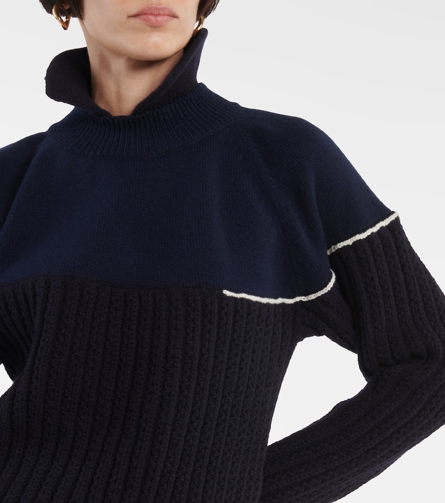 Victoria Beckham Double-collar wool sweater