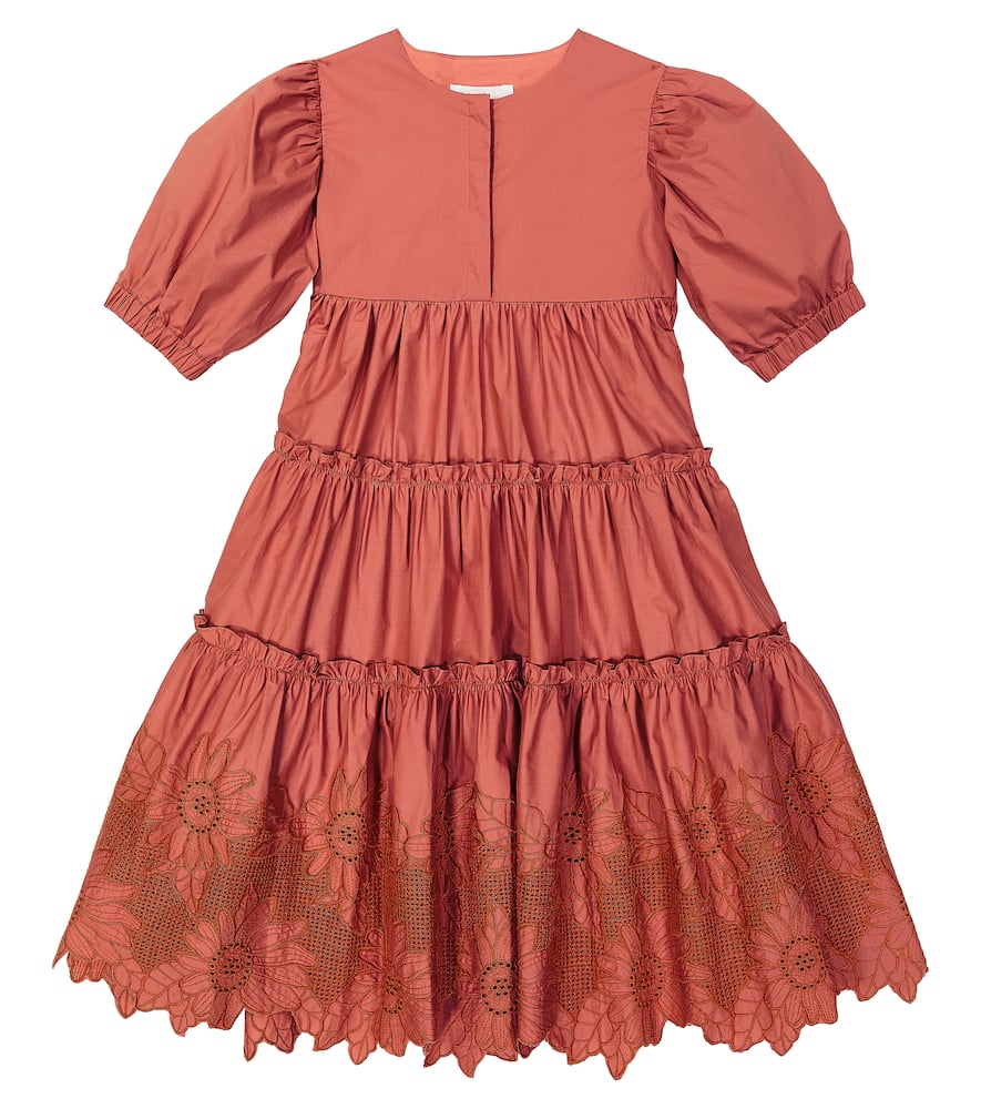 C'era Una Volta Christina embroidered cotton dress