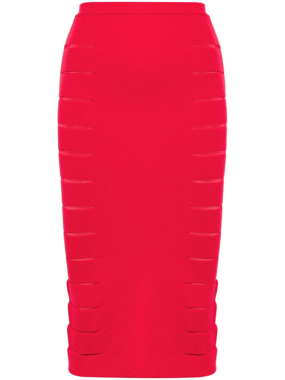 Pencil midi skirt - Red