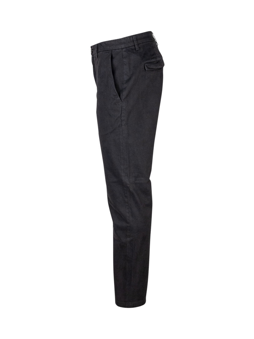 Black Slim Chino Trousers