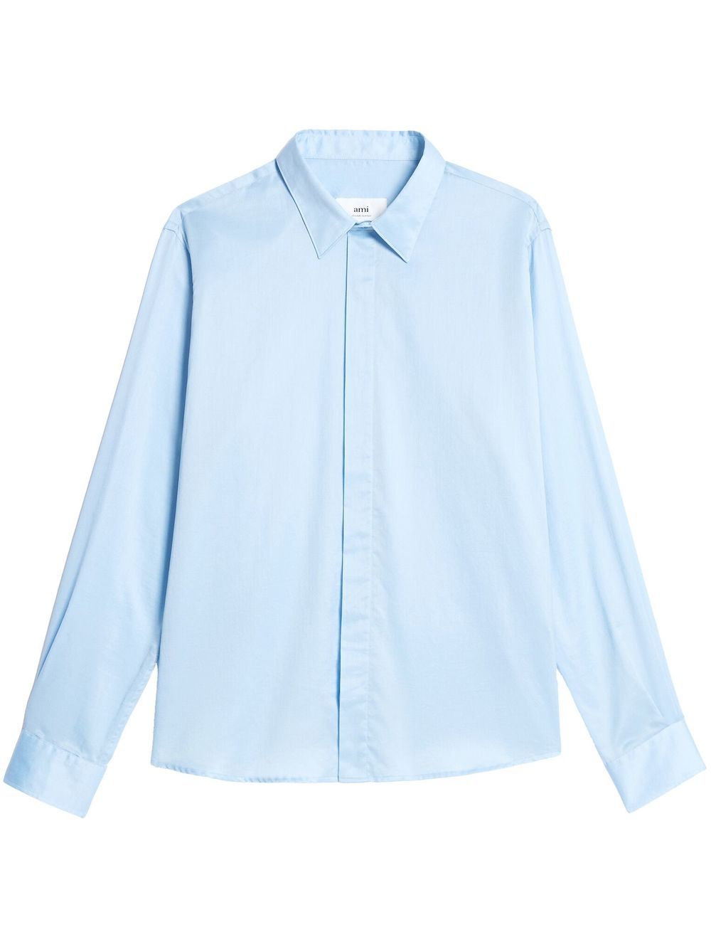 Button-up long-sleeved shirt - Blue