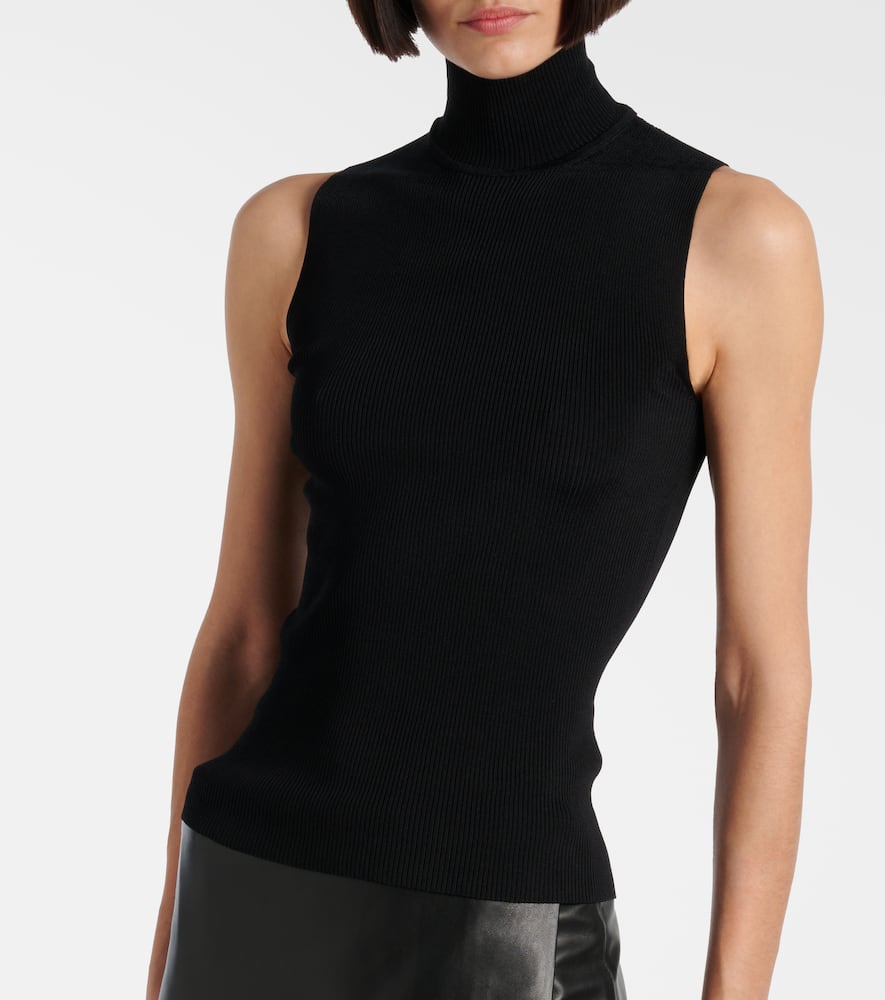 Benita ribbed-knit turtleneck top