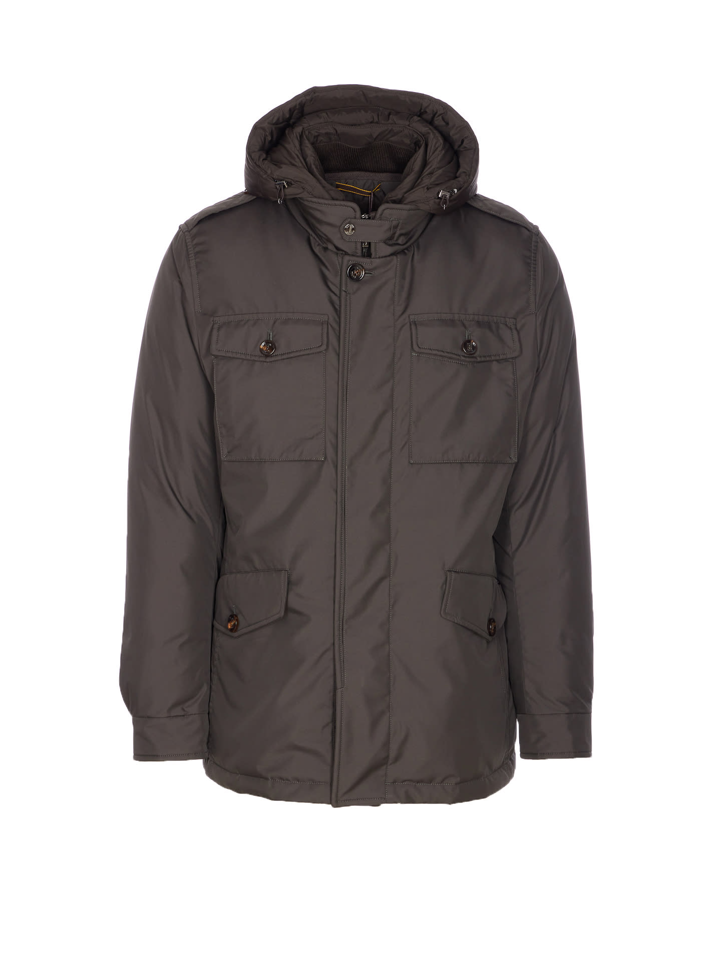 ISAC-LL hooded padded jacket - Green