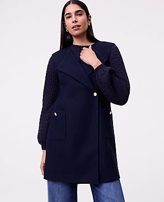 Ann Taylor Buttoned Trench Vest