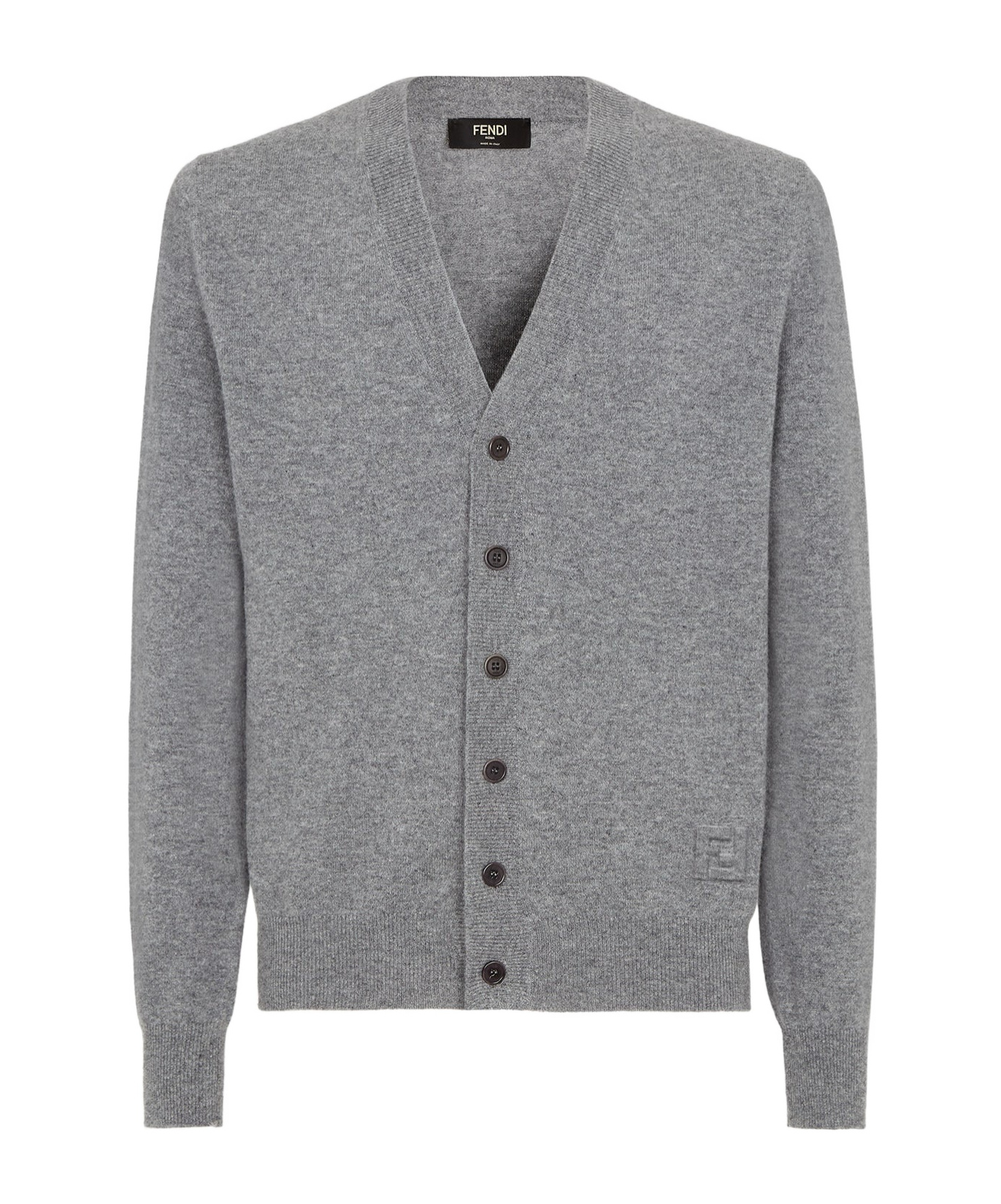 Grey wool cardigan