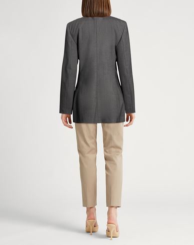 Róhe Woman Blazer Grey Size 10 Virgin Wool, Elastane