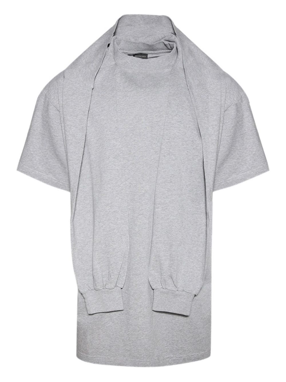Incognito hooded layered T-shirt - Grey