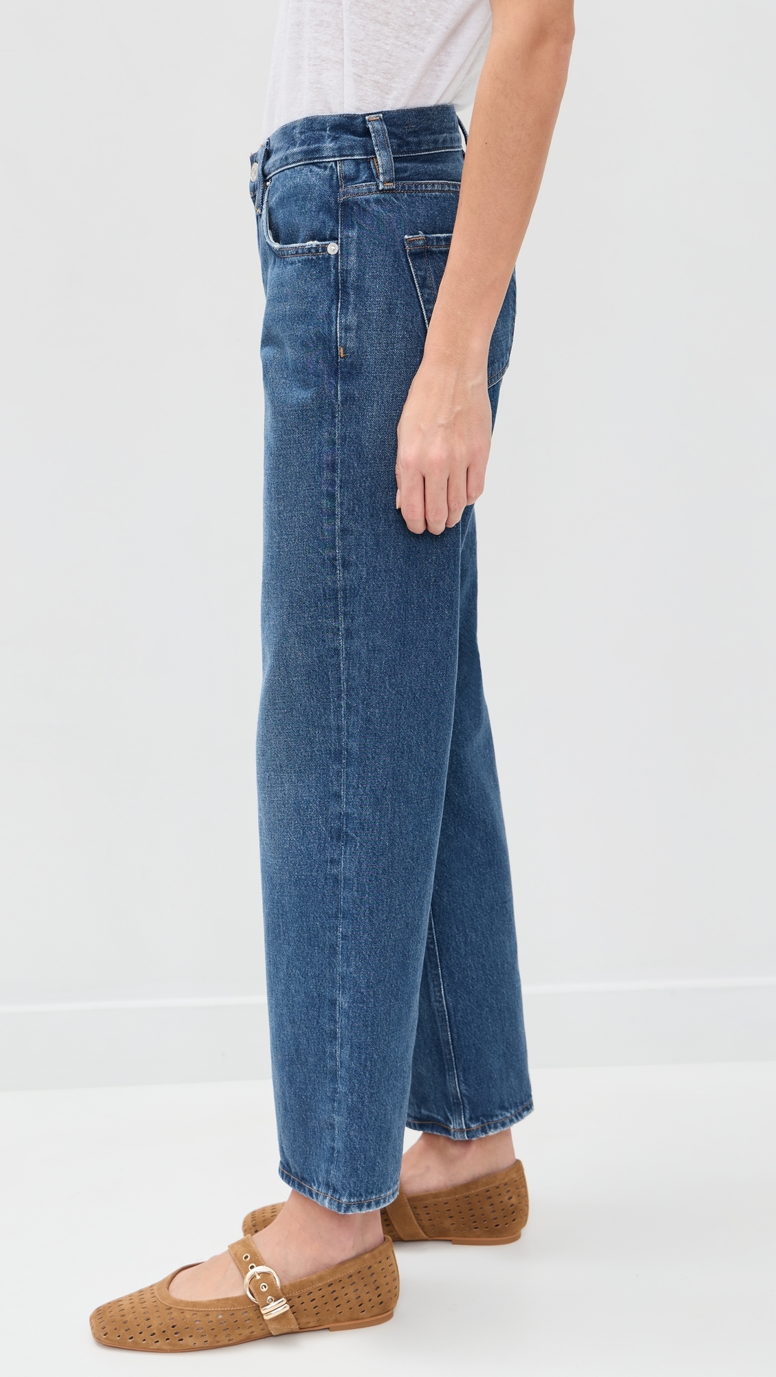 Faye Vintage Straight Jeans Azure Blue