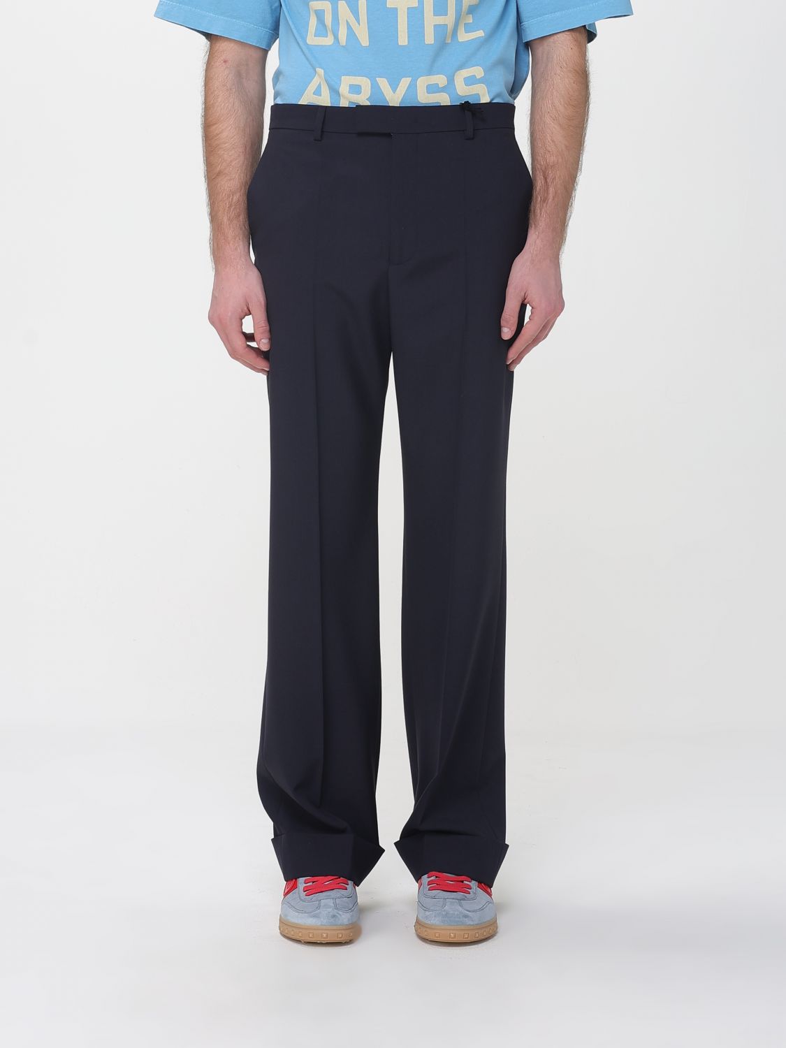 Pants Men color Blue