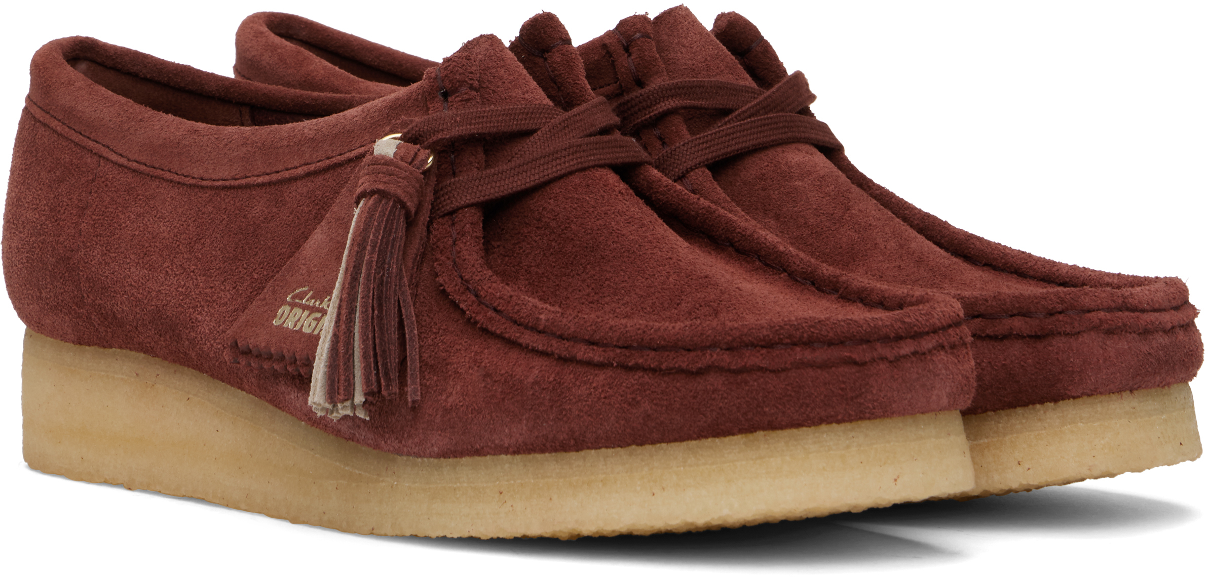Clarks Originals Burgundy Wallabee Derbys