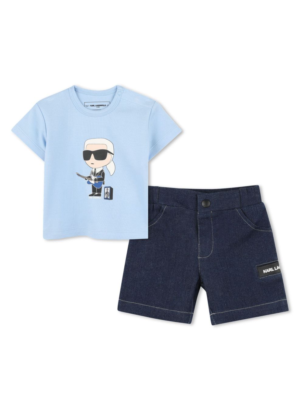 Ikonik Karl shorts set - Blue