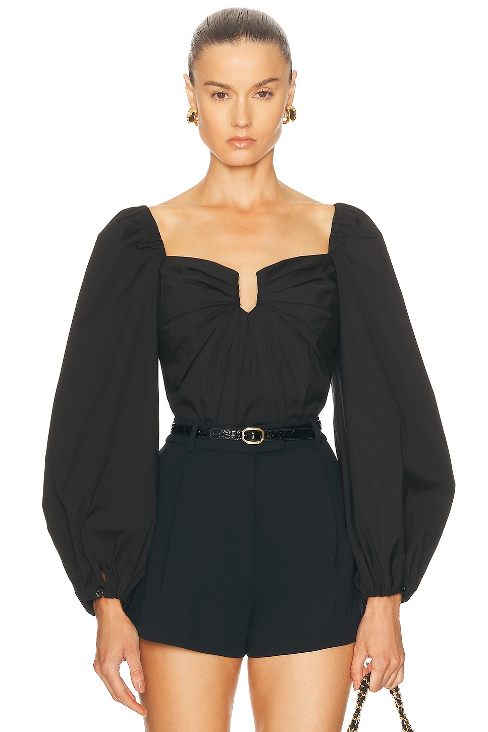 Carolina Herrera Sweetheart Top in Black - Black.  6 also in 0