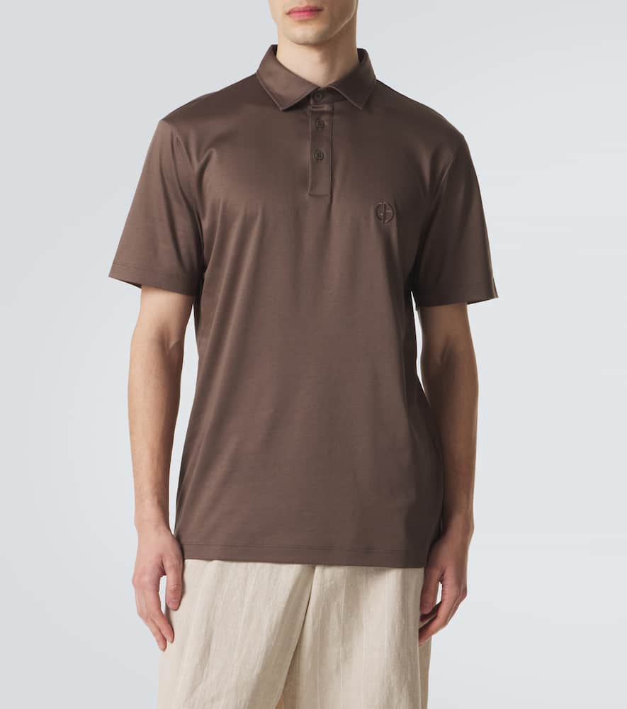 Logo cotton polo shirt