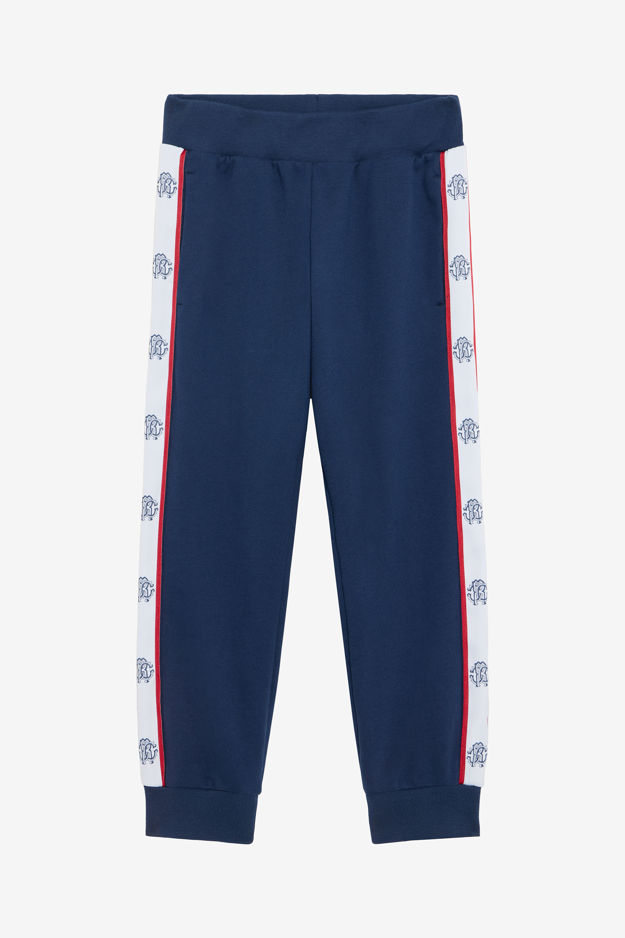 Blue Track Pants With Rc Monogram
