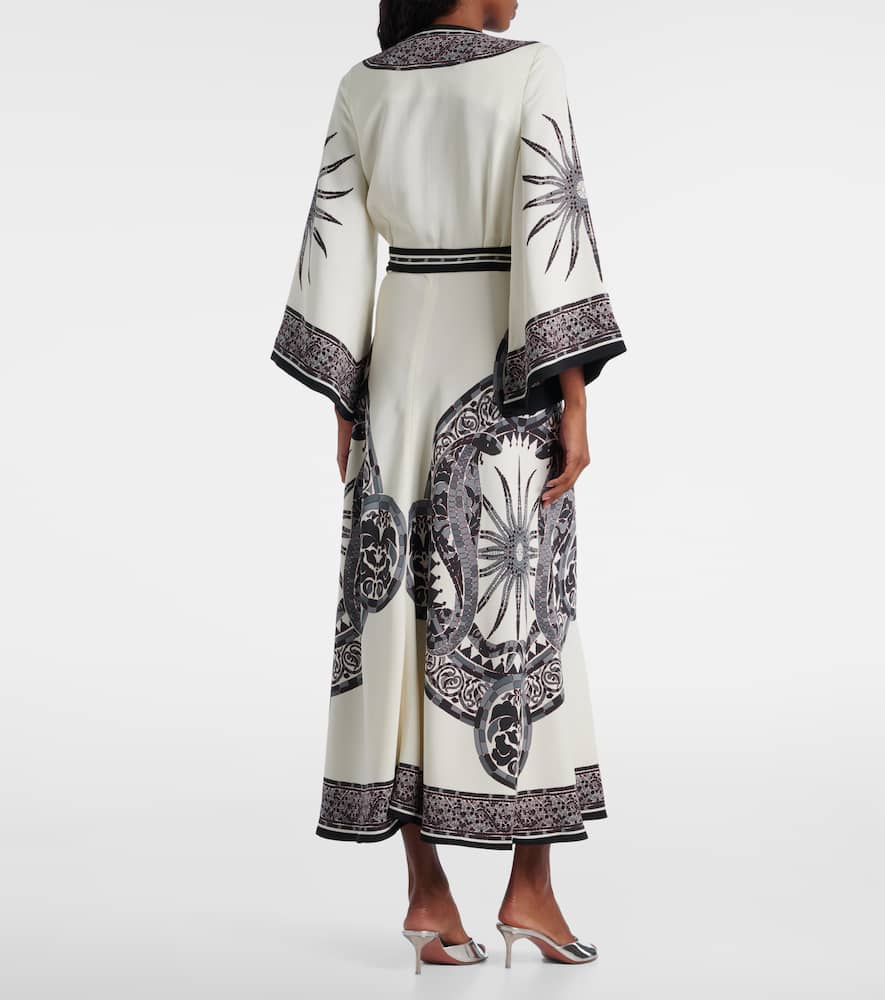 Printed wrap dress