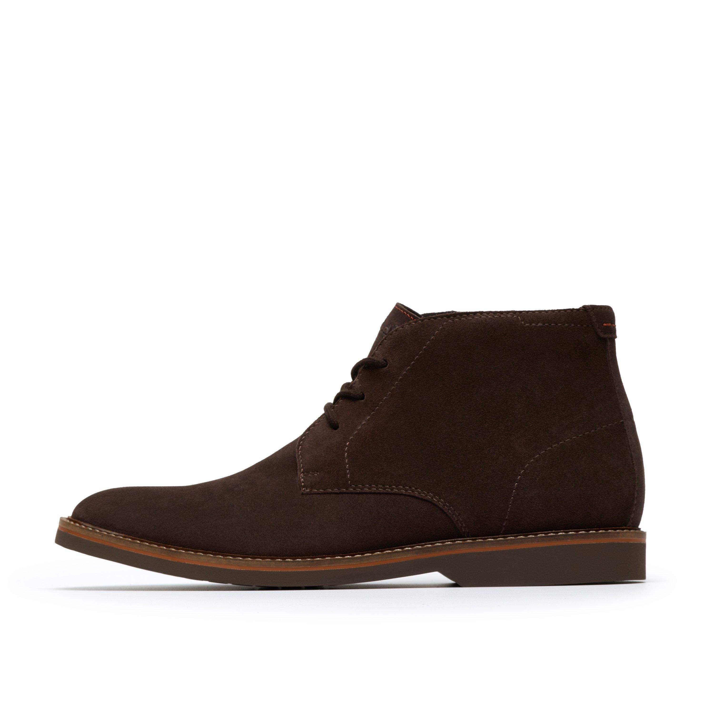 Clarks Atticuslt Mid Dark Brown Suede Ankle Boot