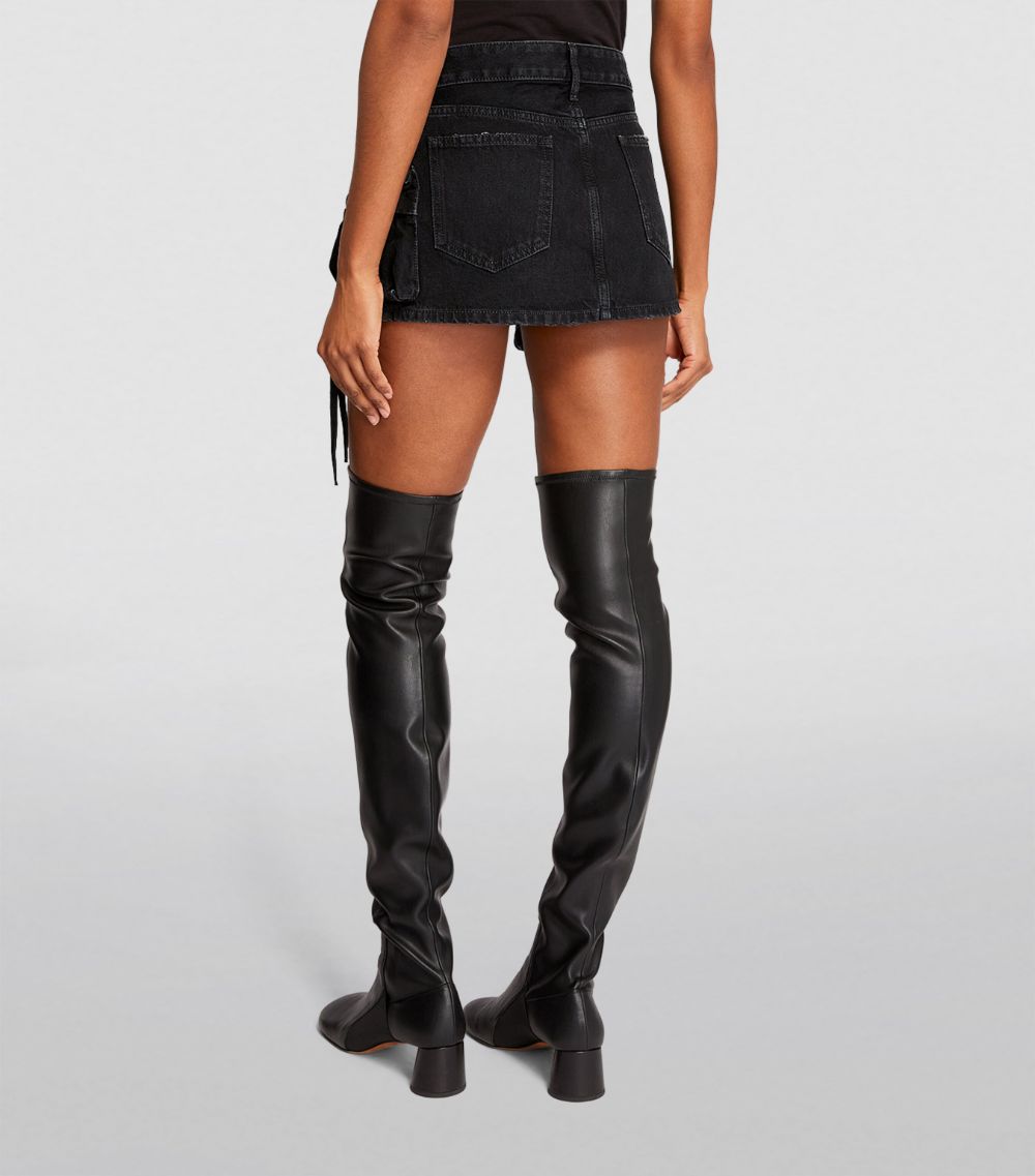 Denim Fay Cargo Mini Skirt
