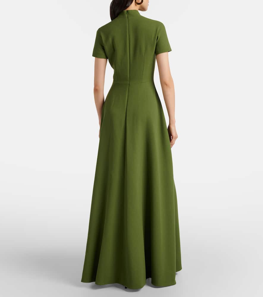 Malinda double-crêpe gown