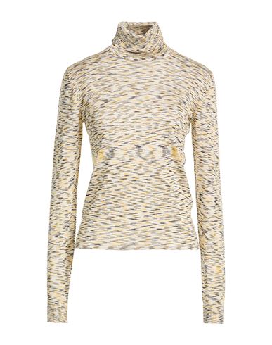 Woman Turtleneck Marigold Size 10 Viscose, Wool