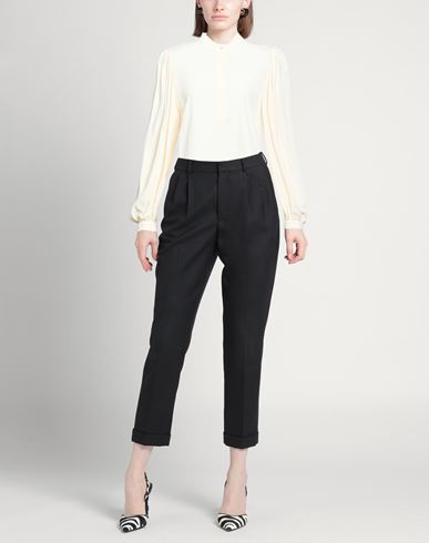 Woman Top Cream Size 6 Acetate, Silk