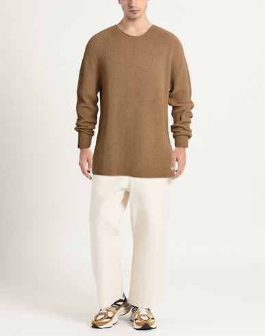 Man Sweater Camel Size 44 Merino Wool
