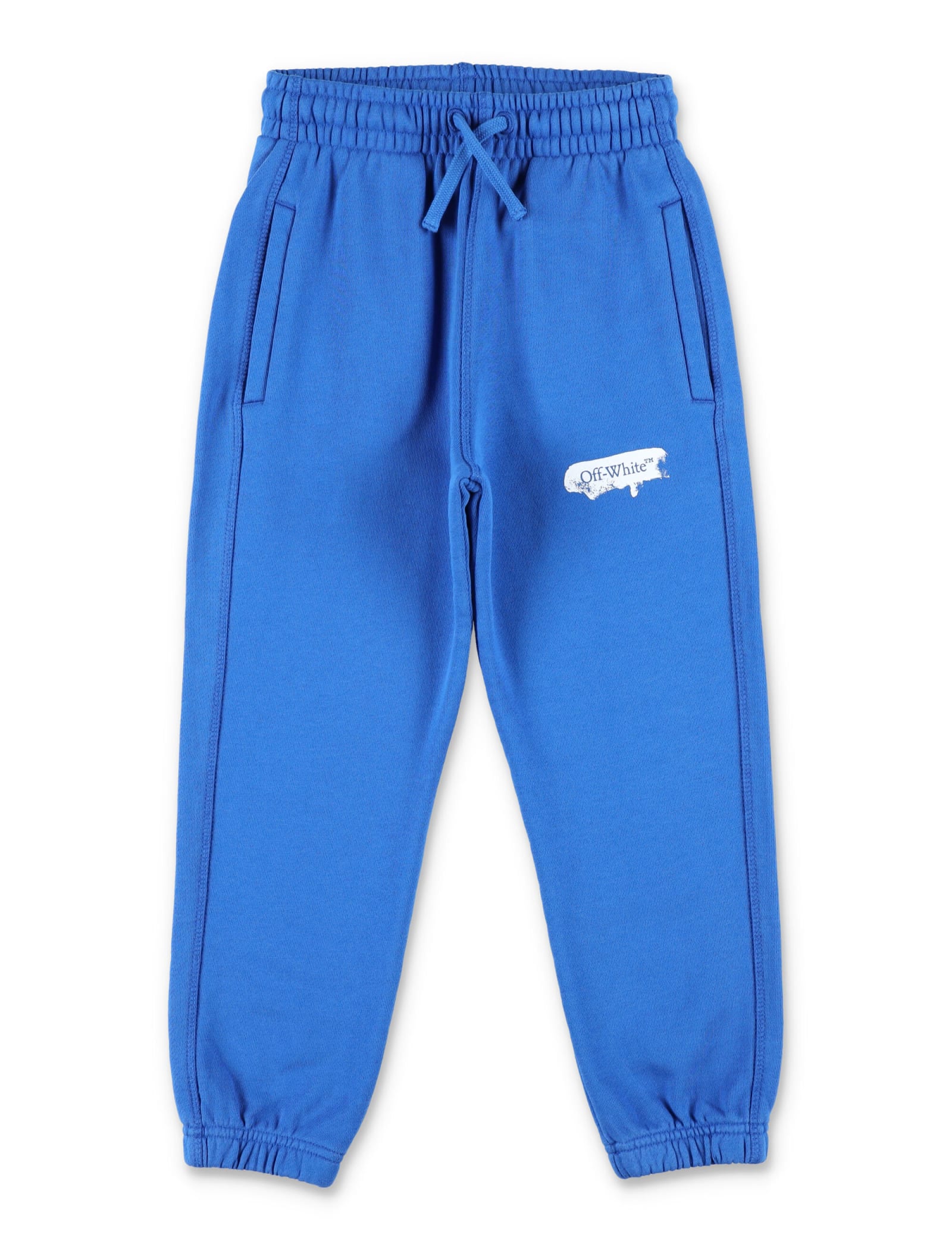 Diag Stripe-print track pants - Blue