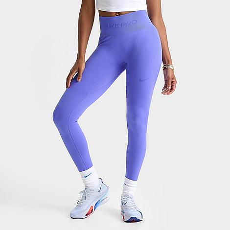 Women's Pro Seamless High-Waisted 7/8 Leggings in Sapphire