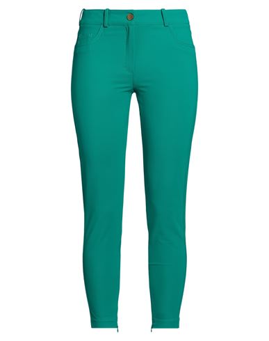 Woman Pants Emerald green Size 4 Polyamide, Elastane
