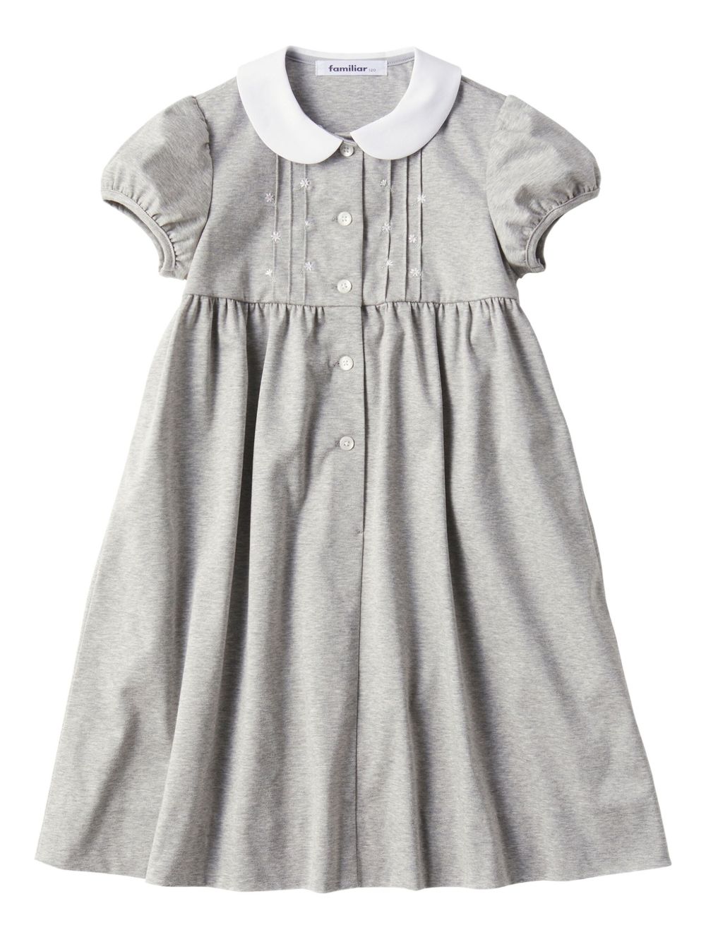 Cotton midi dress - Grey