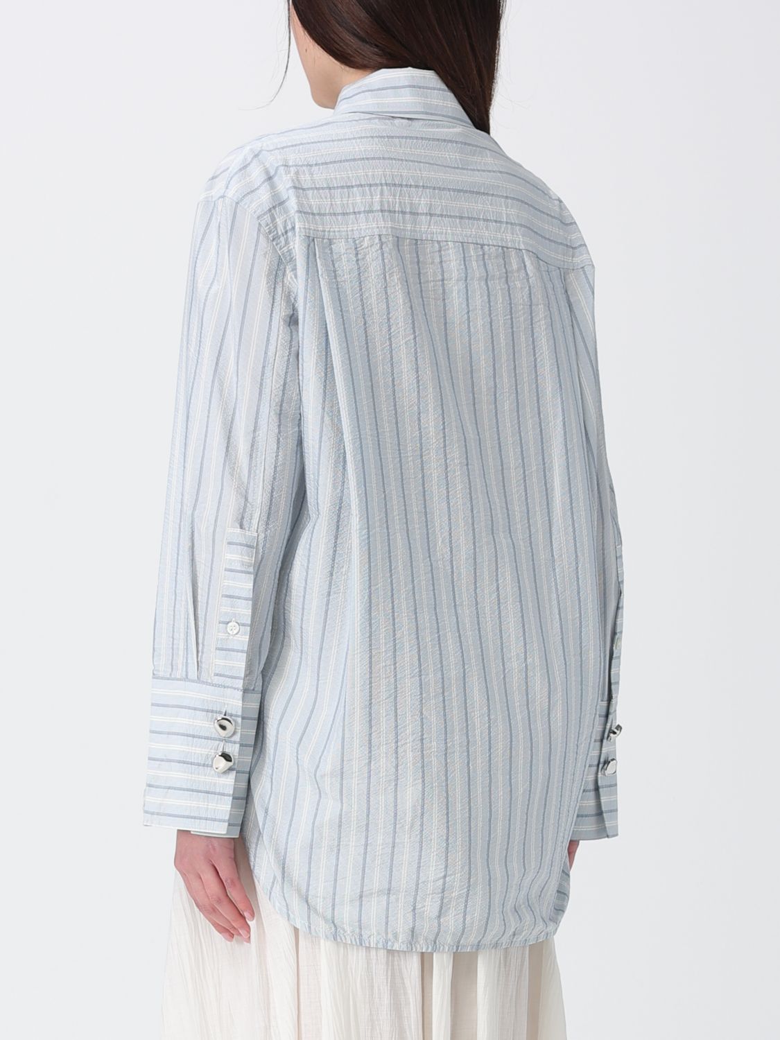 Shirt Woman color Gnawed Blue